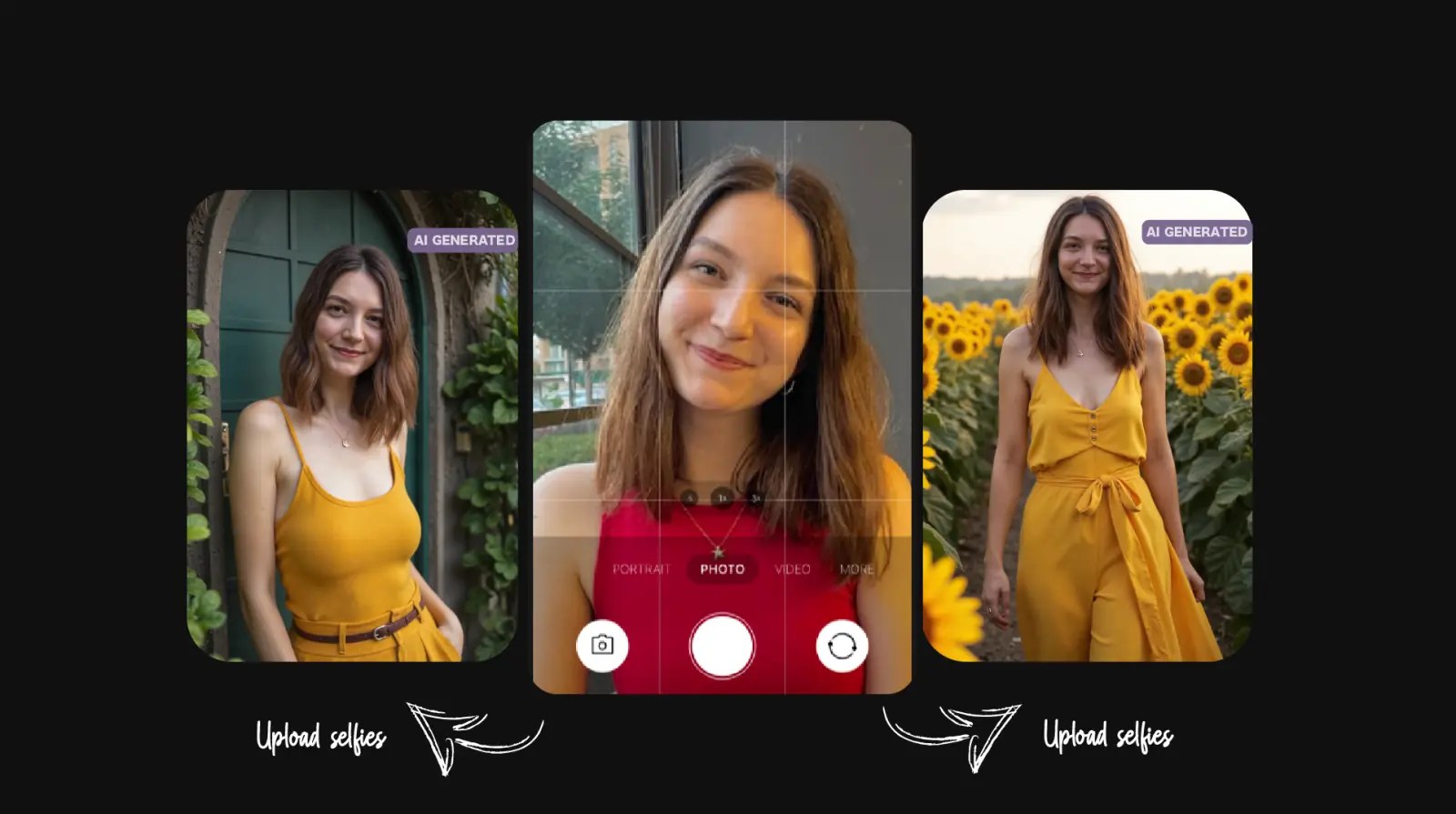 Example of couple photo upload process